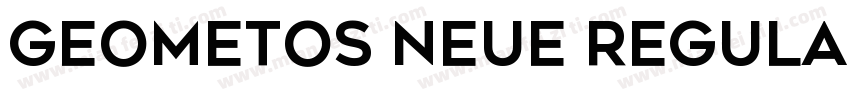 Geometos Neue Regula字体转换
